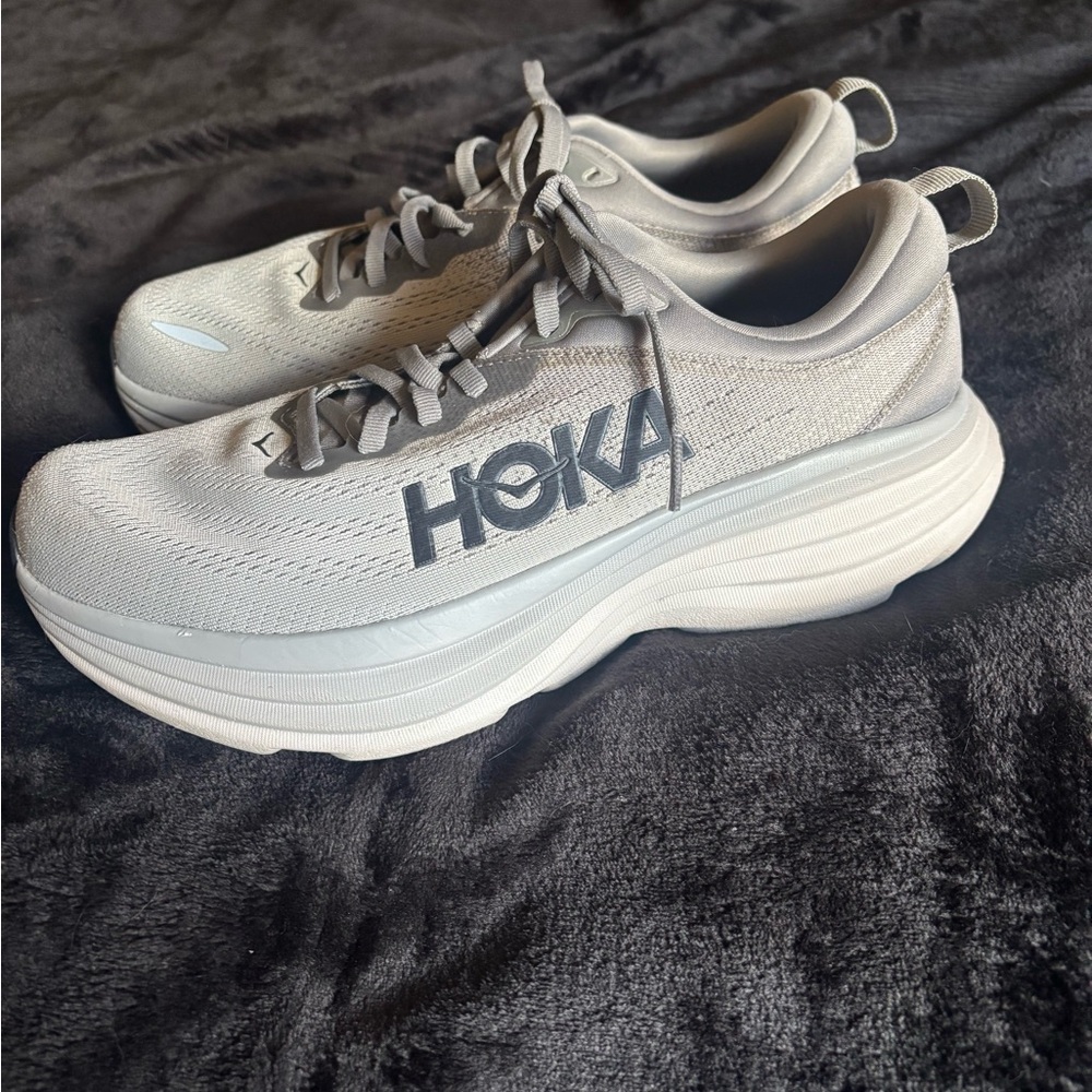 Hoka One One Women's Light Gray Athletic Shoes